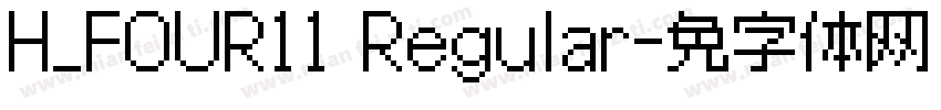H_FOUR11 Regular字体转换